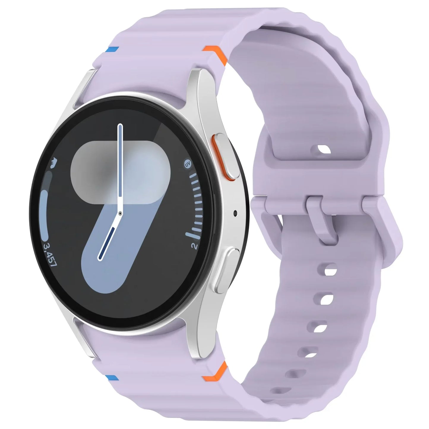 Silicone Strap for Samsung Galaxy Watch 7 6 5 4 44mm 40mm Original No Gaps Sports Band Accessories for 6/4 Classic 47mm 46mm43mm