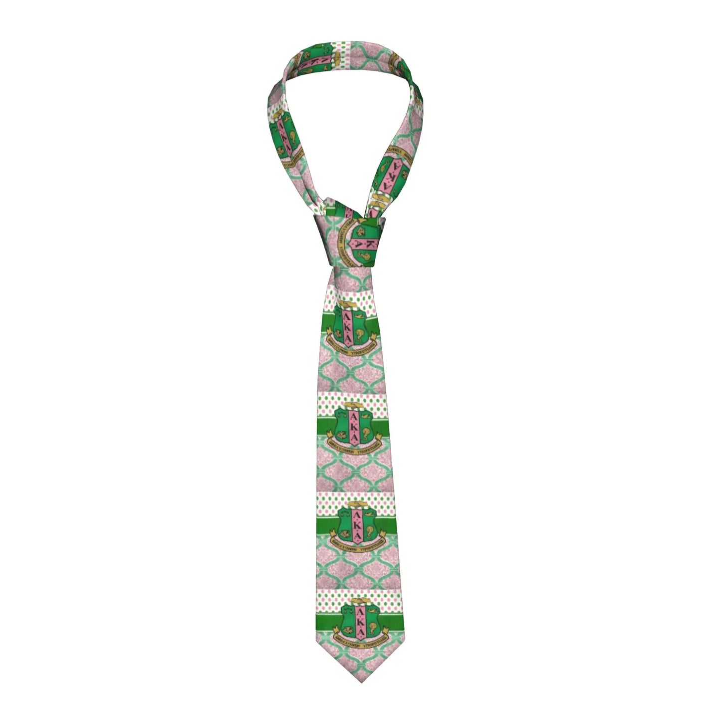 Fashion AKA The First Historically African Sorority  Neck Tie for Wedding Customized Men  Neckties