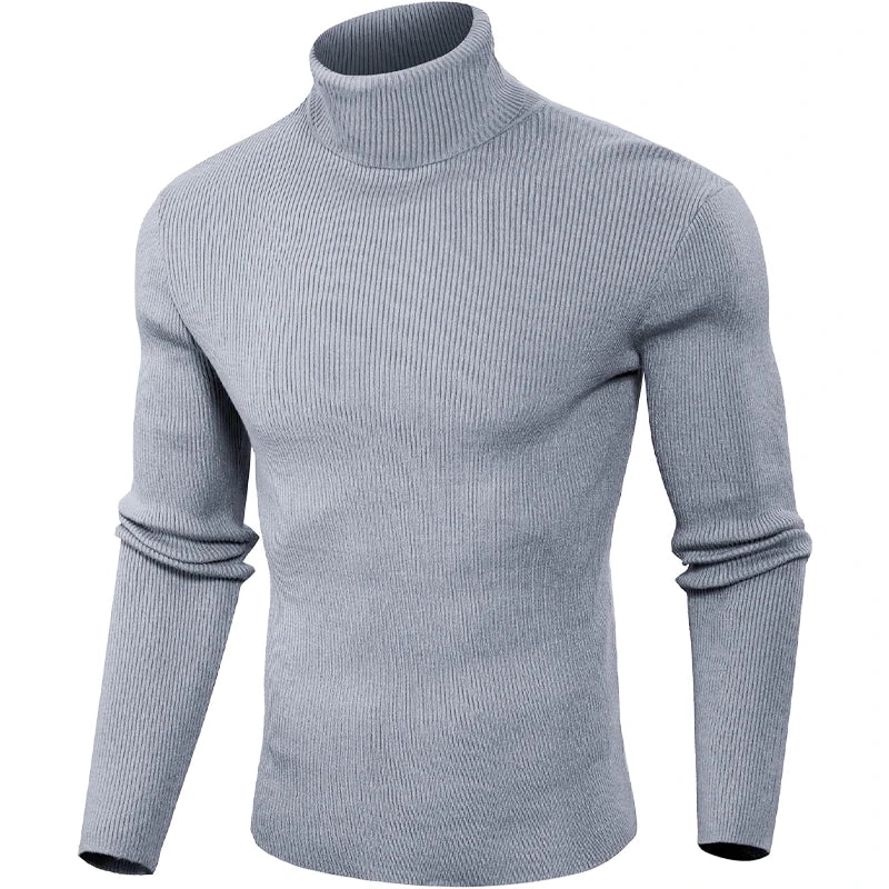 Animal Game Luxury Men's Cold Blouse Casual Sweaters Woolen Turtleneck Pullover Basic Stripes Tshirts Warm Sweatshirt Knit Men BAZAARHUBO