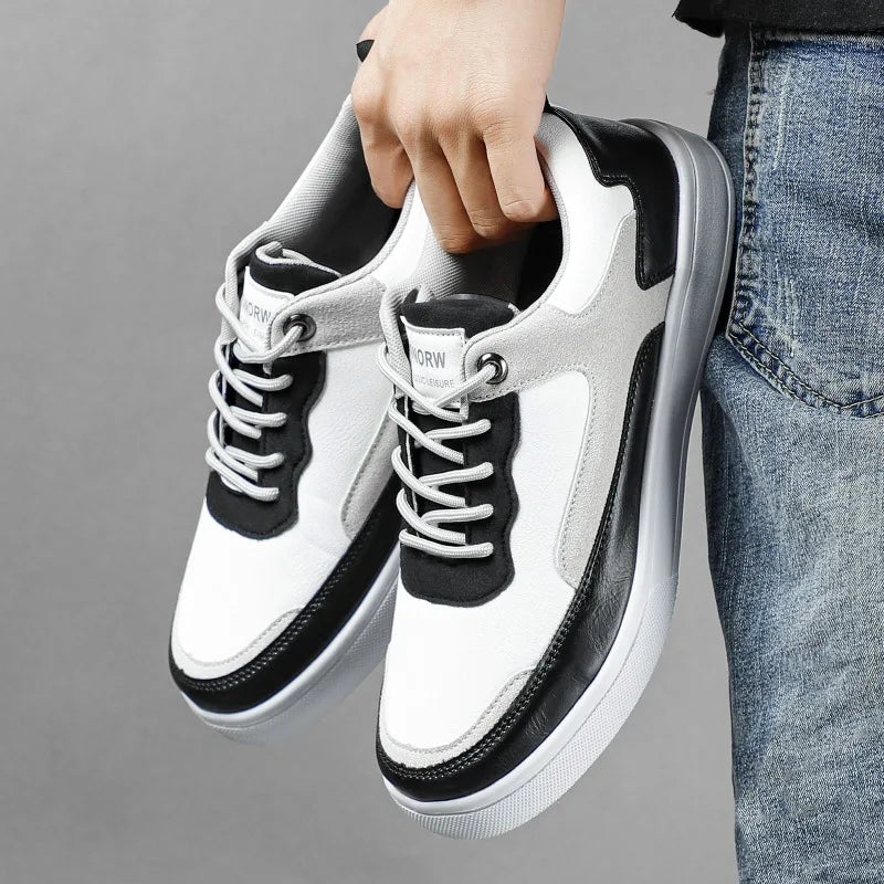 Trend Men's Casual Sneakers Lightweight Flat Shoes Comfortable Non Slip Running Shoes Soft Sole Vulcanized Shoes for Men Zapatos