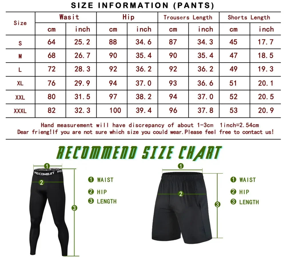 Training Jogging Tracksuits Running Outdoor Compression Suits Set 3PC Workout Tights Men Sports Suit Gym Sportswear Clothes
