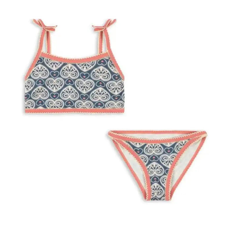 Clothing New Kids Swimwear 2026 Summer Floral Printed Girl Swimsuit Beach Wear Bathing Suit Baby Bikinis Set Clothes Children's