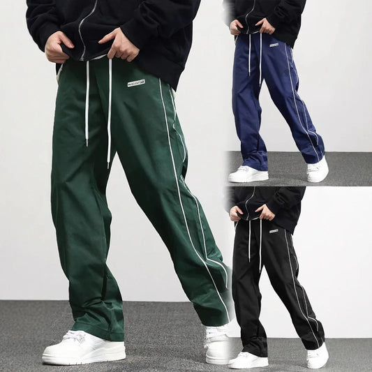 New men's woven pants Urban Men's Style  Men's Sport and Casual Pants (Suitable for sports and fitness)