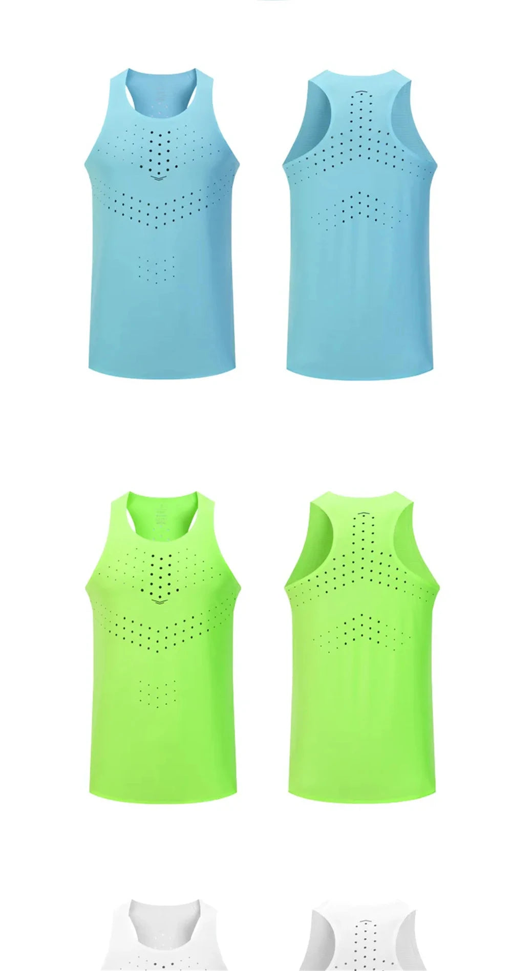 Mens Ultra-Light Quick-Dry Running Vest Summer Breathable Men Tops Marathon Athletics Fitness Gym Sport Training Workout Apparel