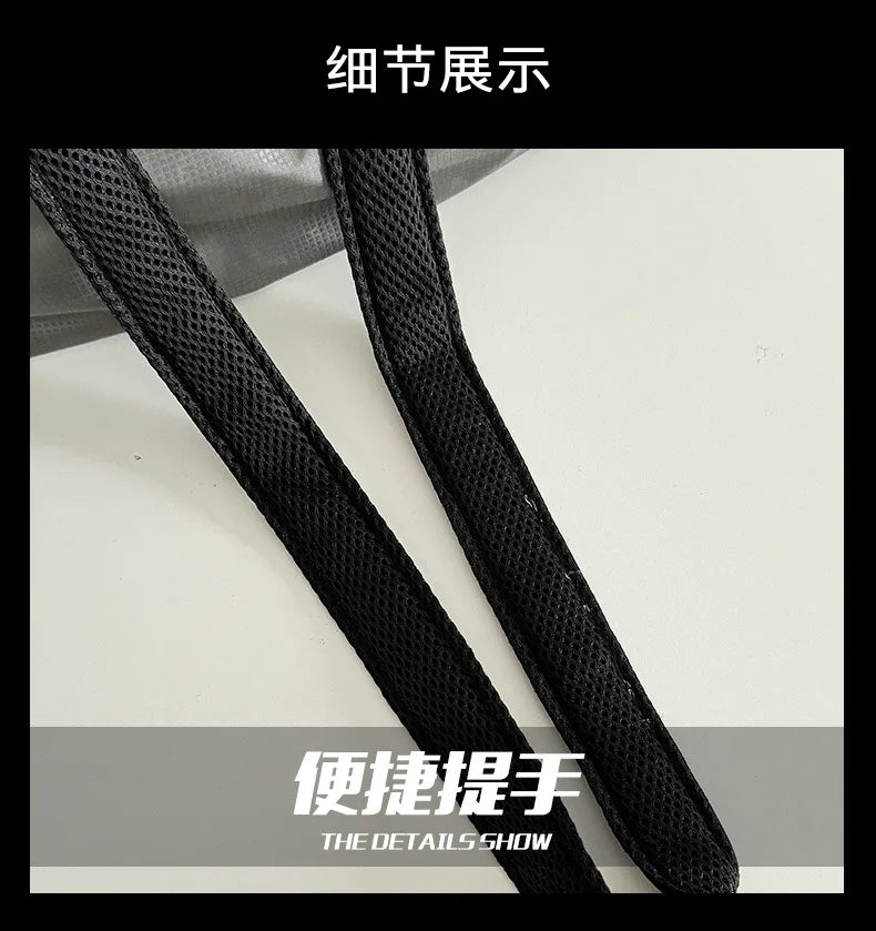 Outdoor Portable Crossbody Bags for Men and Women Commuter Waterproof Youth Shoulder Bag Solid Color Lightweight Female Tote