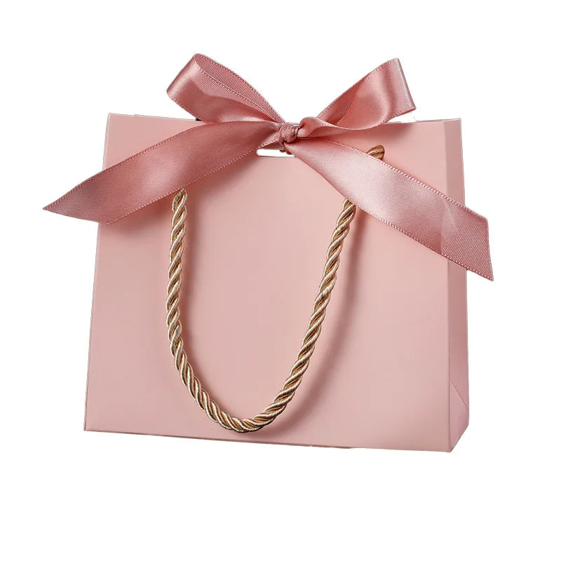 20/50 Reusable Gift Bags with Handles Paper Bags with Bows Shopping Bags Birthday Parties Weddings Graduation Decorative BOX