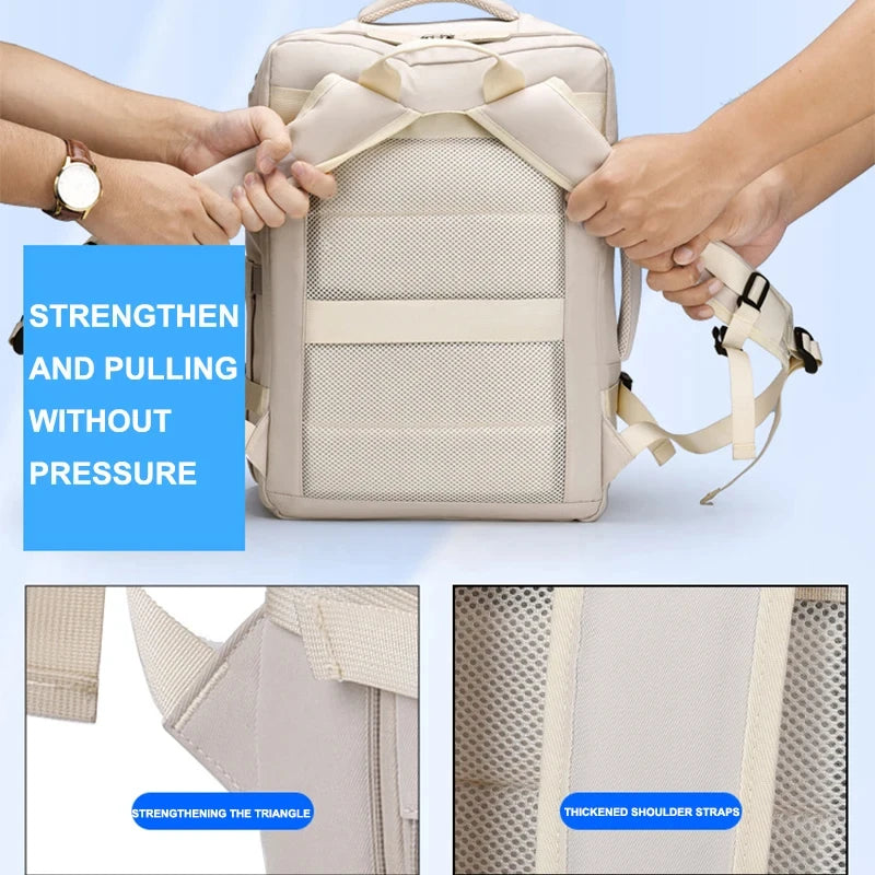 Buylor Travel Backpack Women Easyjet Backpack 45x35x20 Cabin Luggage Backpack for Airplane Large Capacity Carry On Laptop Bags