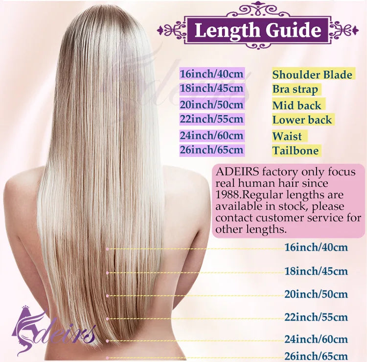 ADEIRS Genius Wefts Extensions Hair Bundles Brown Blonde 100% Real Human Hair Straight Remy Hair Invisible can Curly