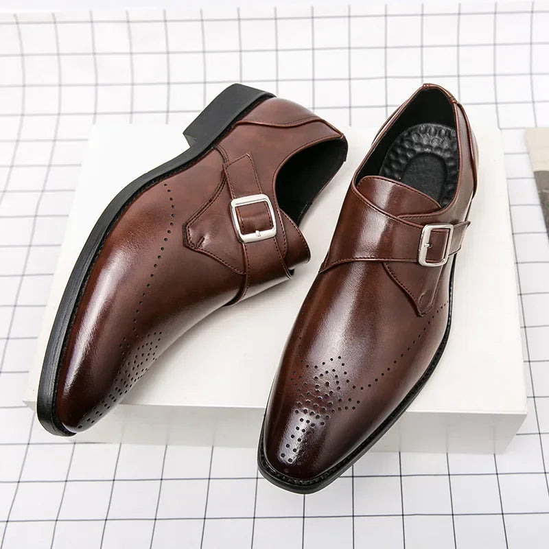 Designer Men's Shoes Classic Business Office Dress Shoe High Quality Casual Leather Shoes for Men Luxury Wedding Shoes Loafers