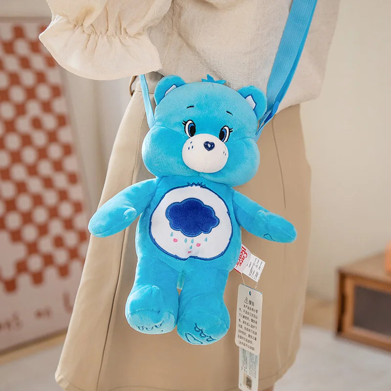 Care Bears Plush Backpack Kawaii Fashion Plushie Doll Fur Bag Girl's Bag Children's Bag Shoulder Bag Knapsack Bags Gifts