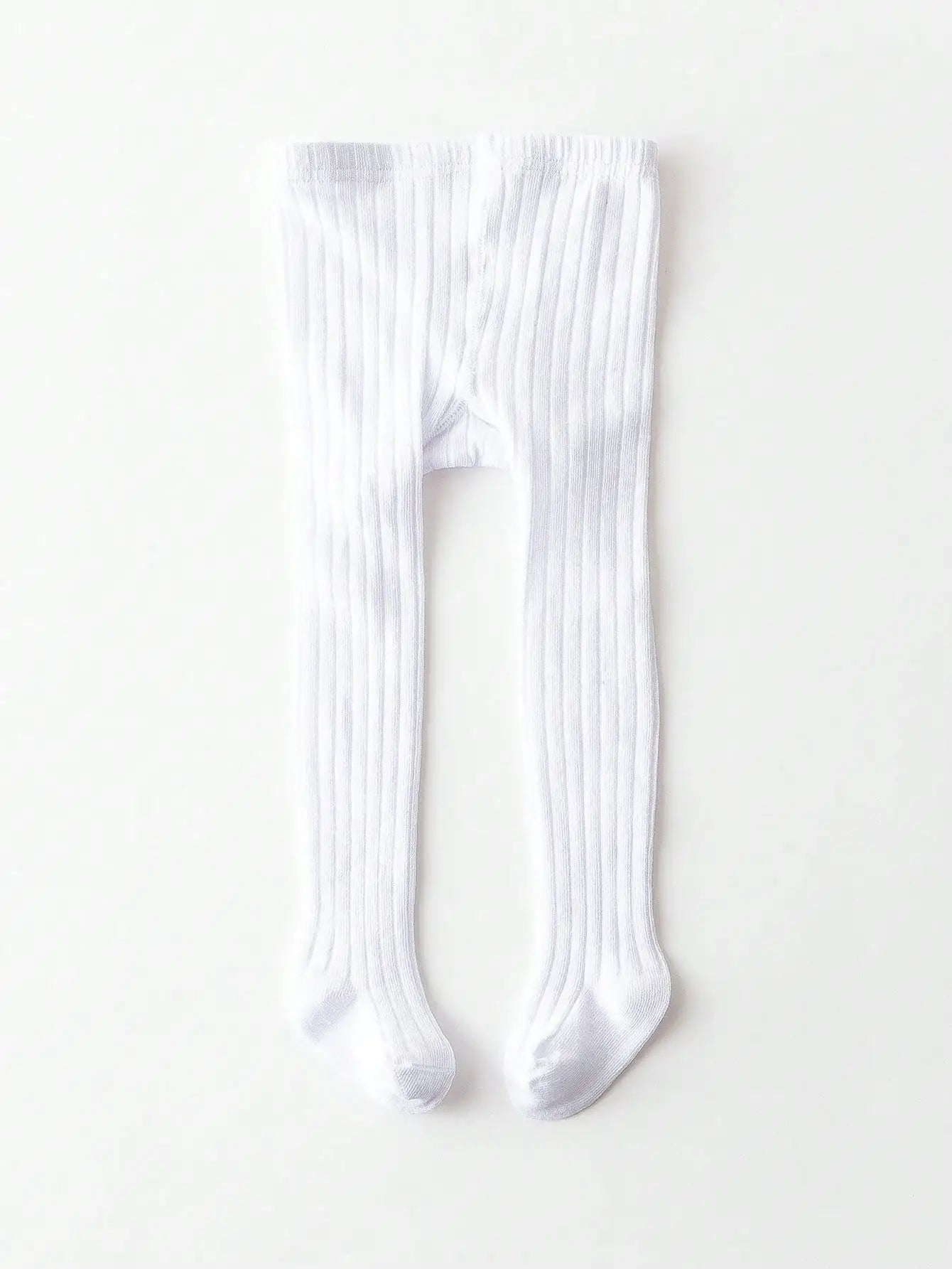 1-Pack of Simple Basic Vertical Striped Leggings for Baby Girls, Suitable for Girls' Daily Life