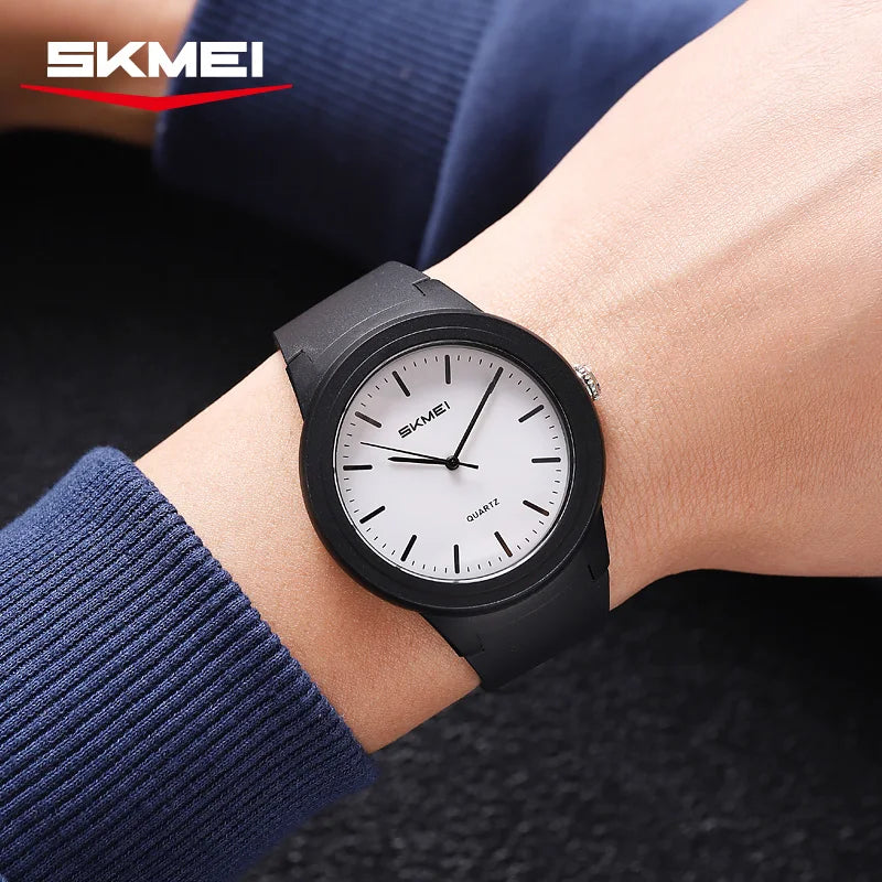 SKMEI 2469 Men Fashion Simple Waterproof Watches Ultralight Sports Quartz Mens Wristwatches Shockproof Clock 2108 Reloj Hombre