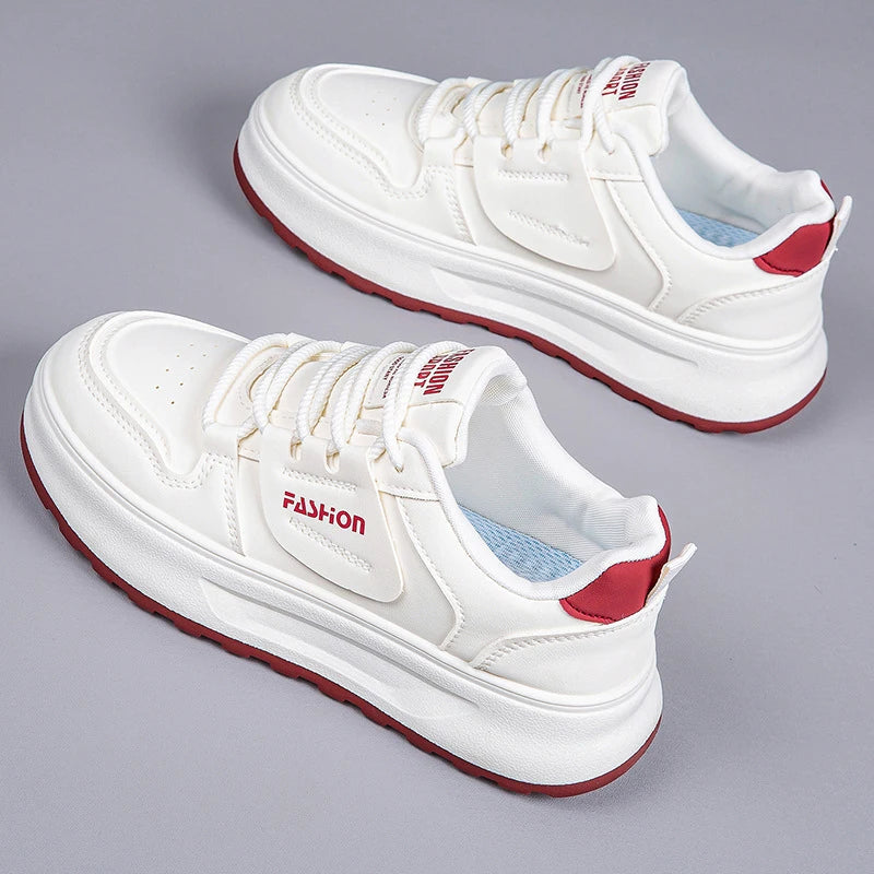 Comfortable Women's Sneakers 2026 New White Sneakers For Ladies Casual Shoes Women Fashion Flat Female Platform Shoes Woman