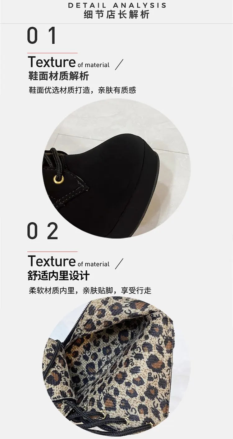 Women High Heels Stiletto Ankle Boots 2025 Autumn Fashion Lace-up Side Zipper Boots Female Platform Solid Color Short Booties