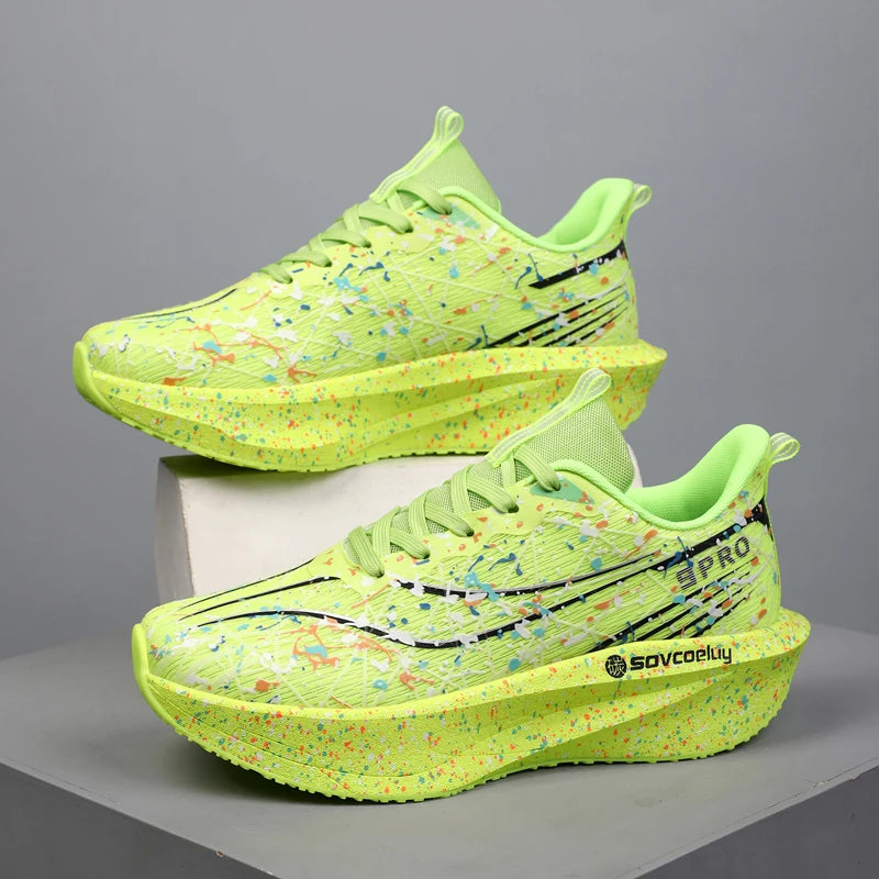 Marathon Men Running Shoes Carbon Board Speciality Sports Breathable Lightweight Women's Comfortable Chunta Athletic Sneakers
