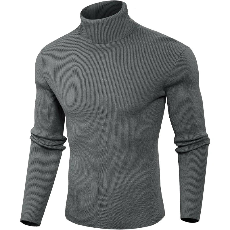 Animal Game Luxury Men's Cold Blouse Casual Sweaters Woolen Turtleneck Pullover Basic Stripes Tshirts Warm Sweatshirt Knit Men BAZAARHUBO