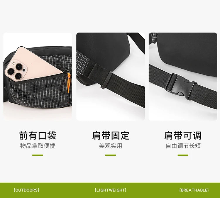 2025 New Pattern Lightweight Waterproof Nylon Fabric Small Square Bag for Women - Single Shoulder Crossbody Compact Bag for Mobi