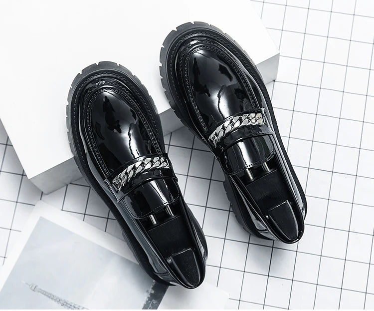 2024 classic leather men's casual leather shoes men wedding leather business men's dress pointed casual youth British style