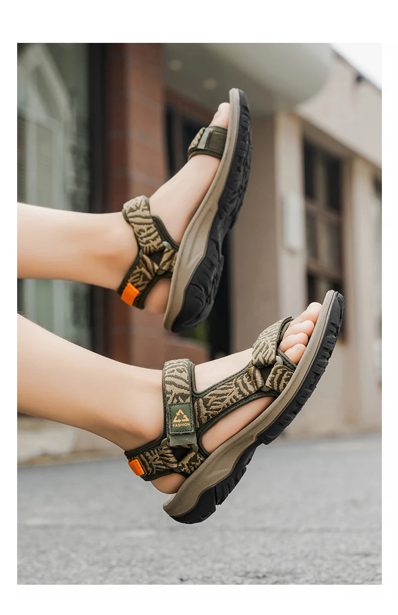 Men's Sport Sandals, Open Toe Water Sandals Waterproof Lightweight Casual Athletic Sandals for Outdoor Beach Travel Summer 40-45