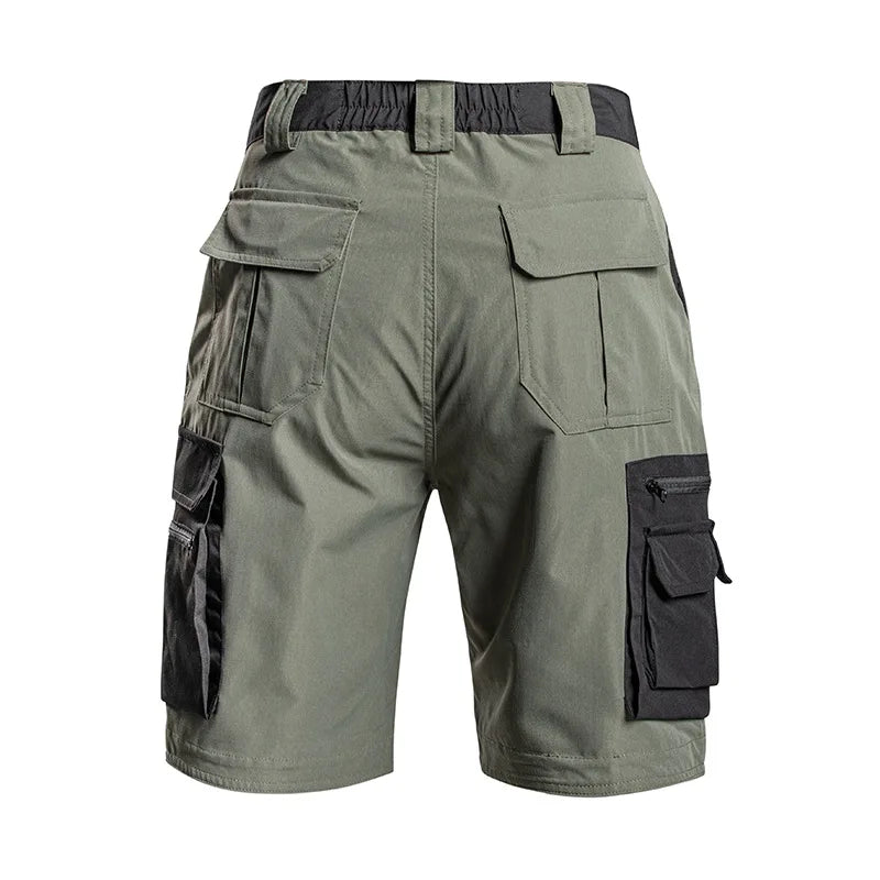 Summer Men's Tactical Cargo Shorts Quick Dry Waterproof Outdoor Shorts for Hiking Camping Trekking Fishing with Multi Pockets