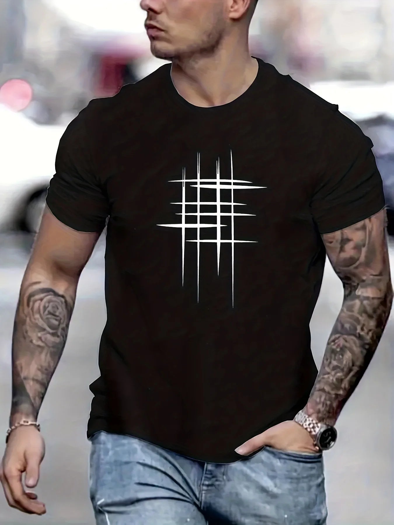 Men's t-shirts Retro Baggy Print O-neck Fashion Teen Streetwear Y2k t shirt College Simple Summer Oversized Short sleeve Tee Top