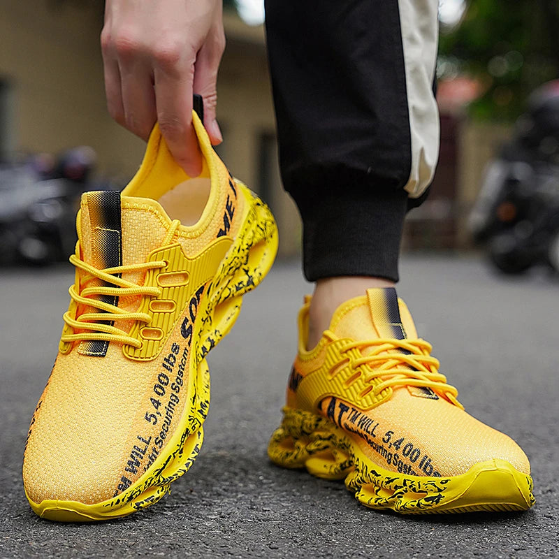 Men’s Sneakers Comfortable Breathable Platform Shoes Man Running Shoes Breathable Comfortable Fashion Walking Sneakers