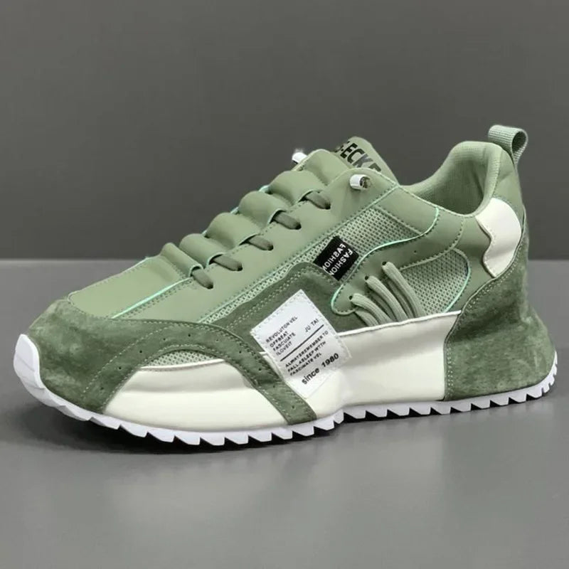 Men's Sneakers Platform Casual Shoes Mesh Lace-up Running Shoes Designer Plus Size Vulcanized Shoe Trend Comfortable Men Shoes