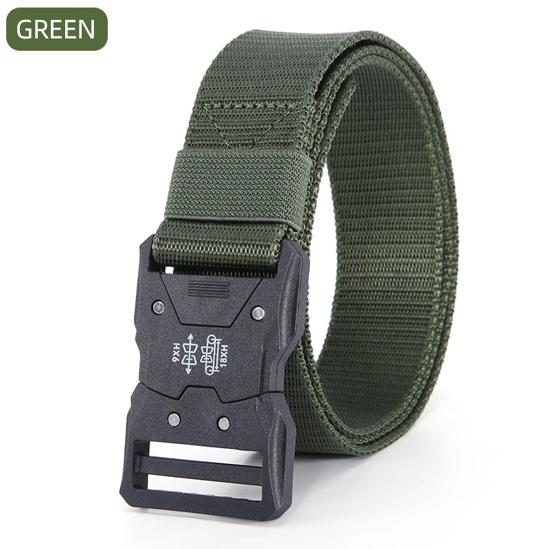 Plastics Tactical Belt Quick Release Outdoor Belt Soft Real Nylon Sports Accessories Men And Women Black Belt BAZAARHUBO