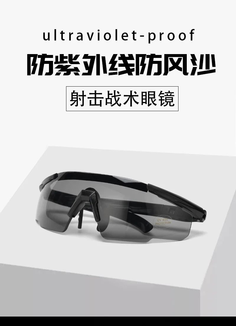 Tactical Glasses Fans Real CS  Shooting Glasses Outdoor Windproof Sand Riding Goggles hiking glasses