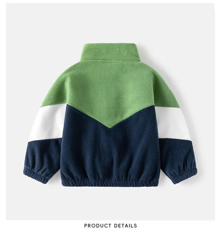 Children's Clothing   Autumn Winter Fleece Thicken Warm  Outwear Cute Cardigan Jackets Coats for  Kids Coats Jackets for Boys