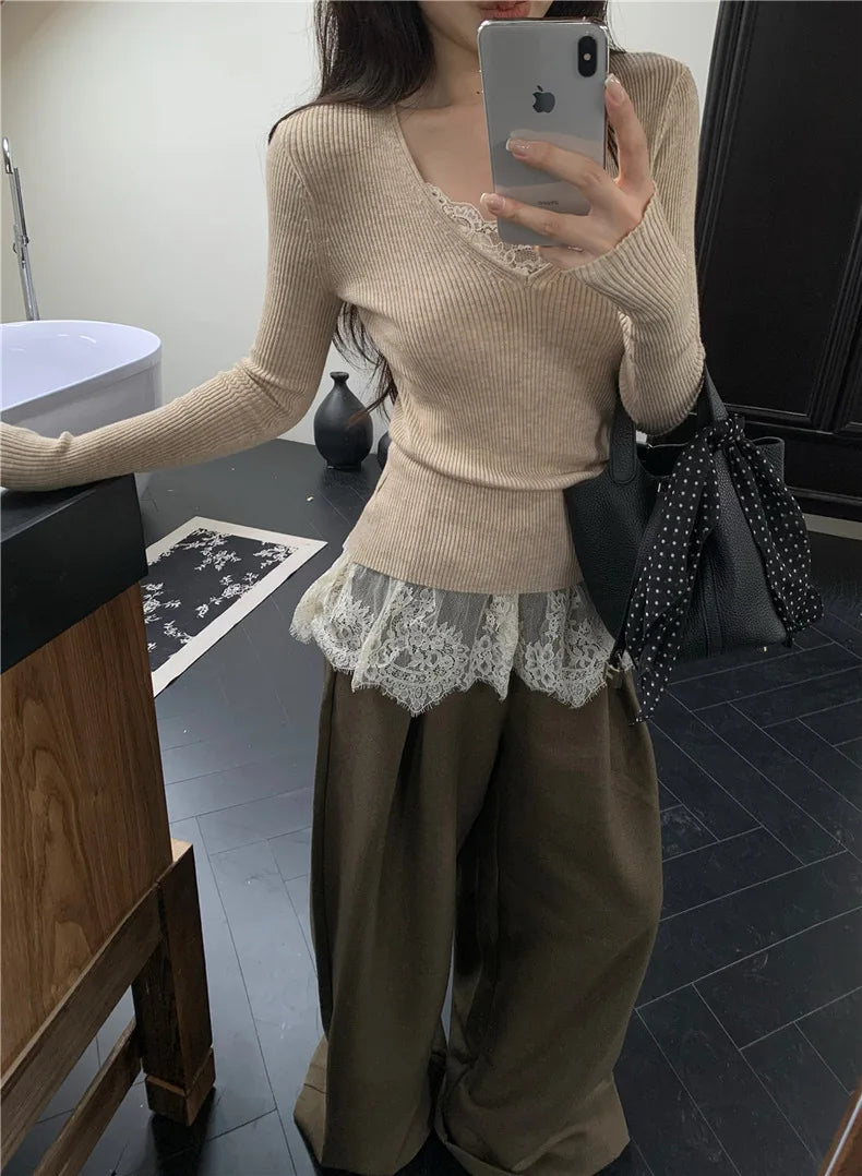 Korean Style Sexy Lace Sleeveless Crop Cami Top Women 2026 Summer Mesh Layer Tank Top Y2K Clothes Ruched Skinny Backless T-shirt