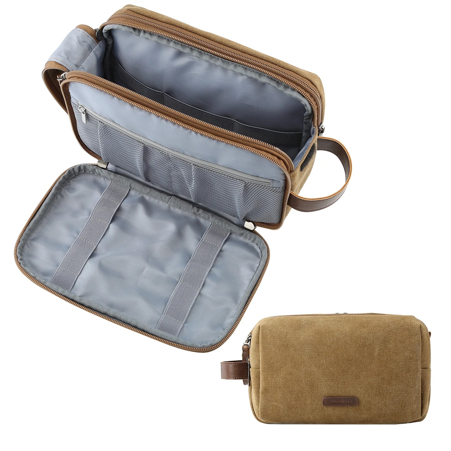 BAGSMART Toiletry Bag for Men Multifunction Outdoor Travel Cosmetic Bag Women Waterproof Makeup Bag Wash Pouch Handbag Organizer