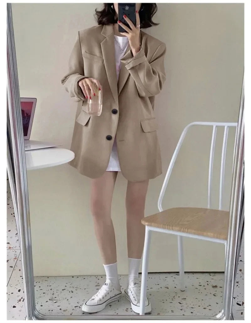 Blazer Woman Spring Summer New Solid Color Suit Jacket Women Korean Fashion Casual Comfortable Suit Woman Clothing Outerwears