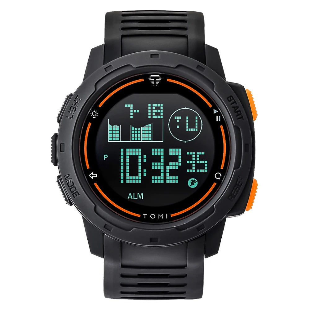 TOMI Sports Watch Digital Watch Multi functional Waterproof Stop Watch Student Sports Electronic Watch Children's Gift