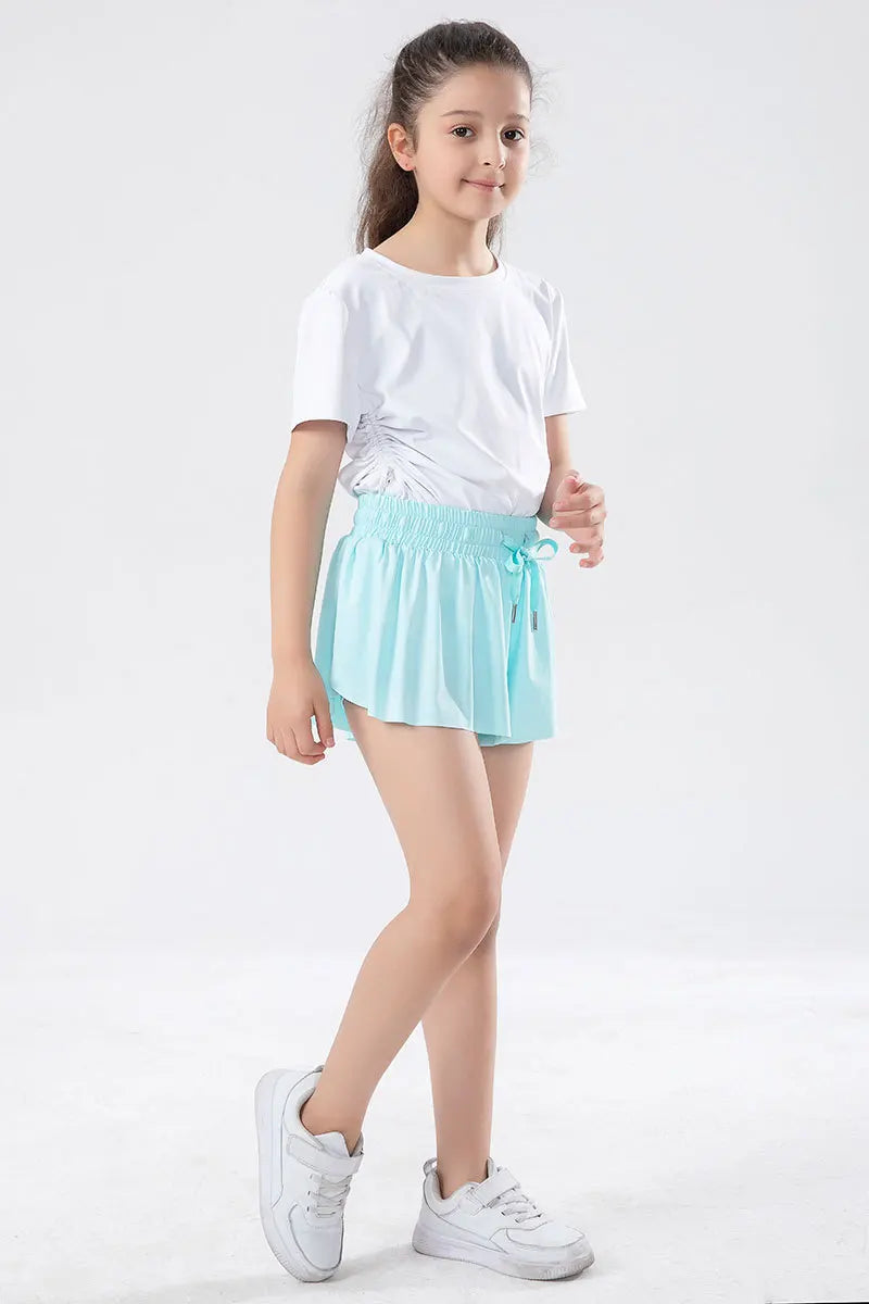 Women Shorts Children High Waist Skirts Breathable Shorts Child Summer Security Shortpants Sportswear Pocket Skirts for Girls
