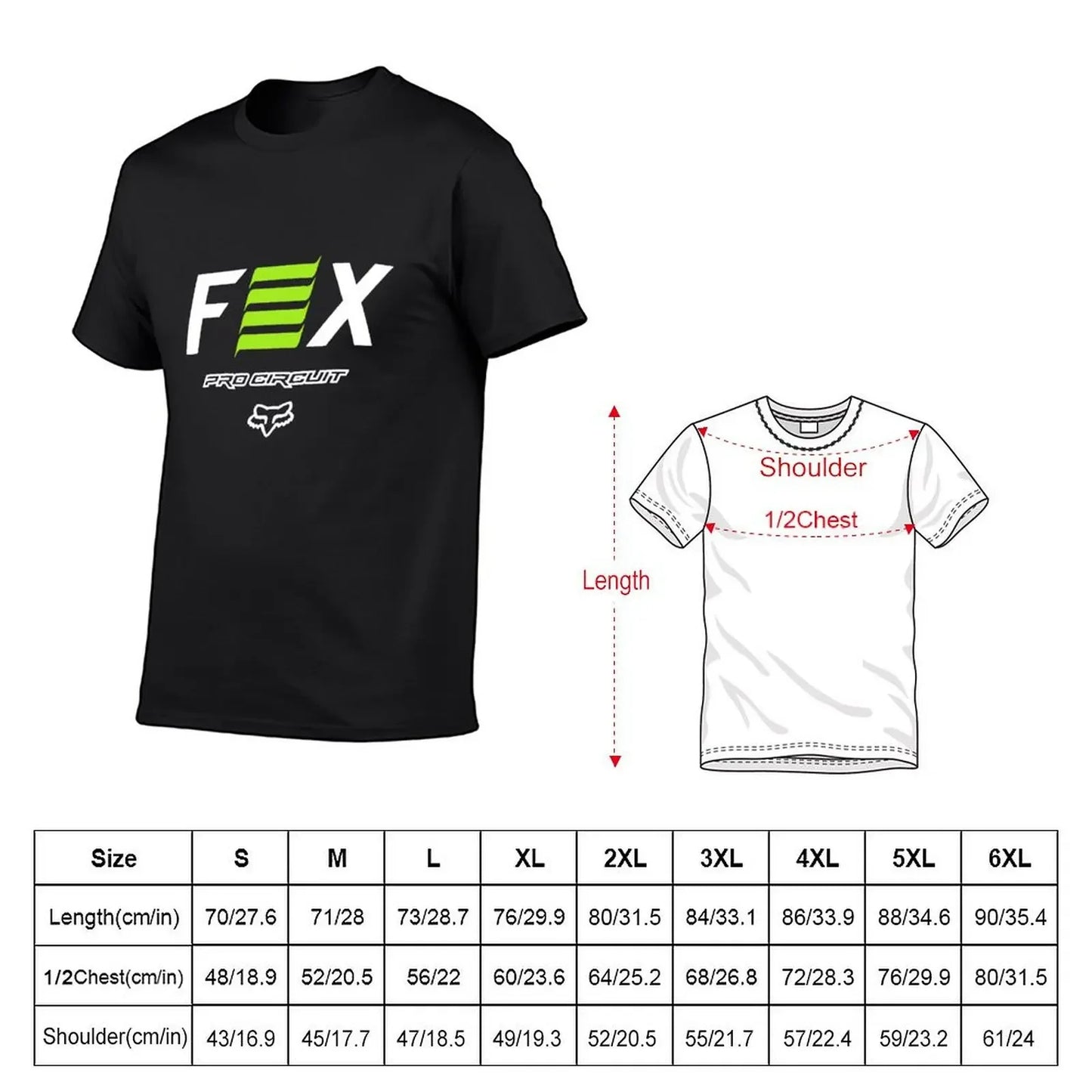 Fox-Clothing-Pro-Circuit-Short-Sleeve-Tech-Tee T-Shirt quick drying baggy shirts sublime anime shirts men