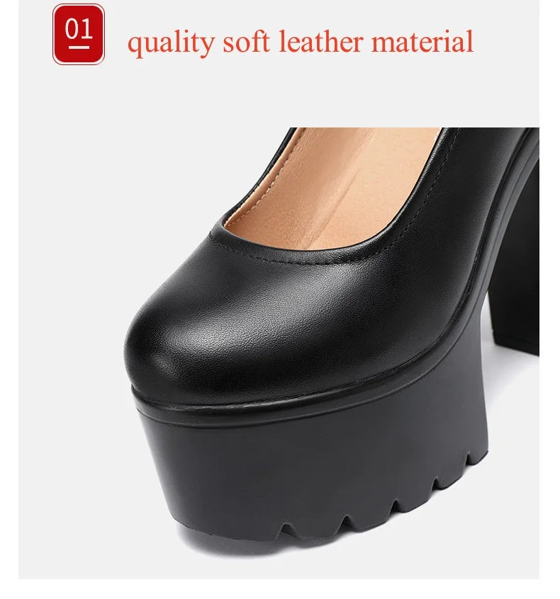 15cm Small Size 32-43 Fashion Red Silver White Wedding Shoes Women Pumps 2026 Fall Block High Heels Shoes Platform Model Partry