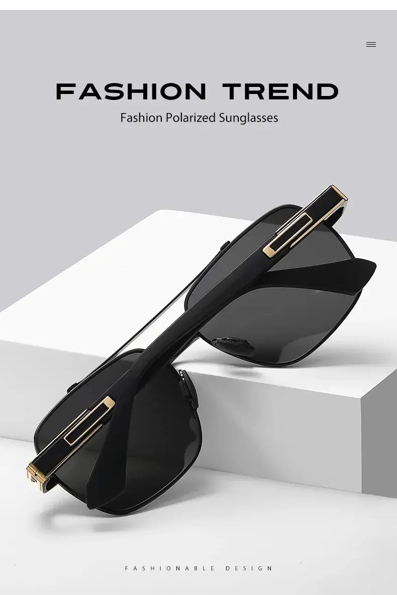 Anti-glare Minus Lens Prescription  Metal Sunglasses Men Polarized UV400 Driving Goggle 0 -0.5 -0.75 -1.0 To -6.0 BAZAARHUBO