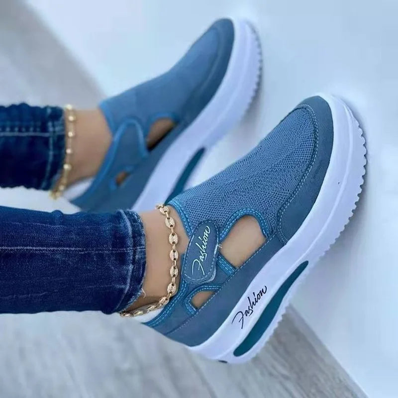 Shoes Womens Sneakers Female Casual Shoes 2025 Summer New Breathable Mesh Ladies Sport Shoes Vulcanized Women Platform Sandals