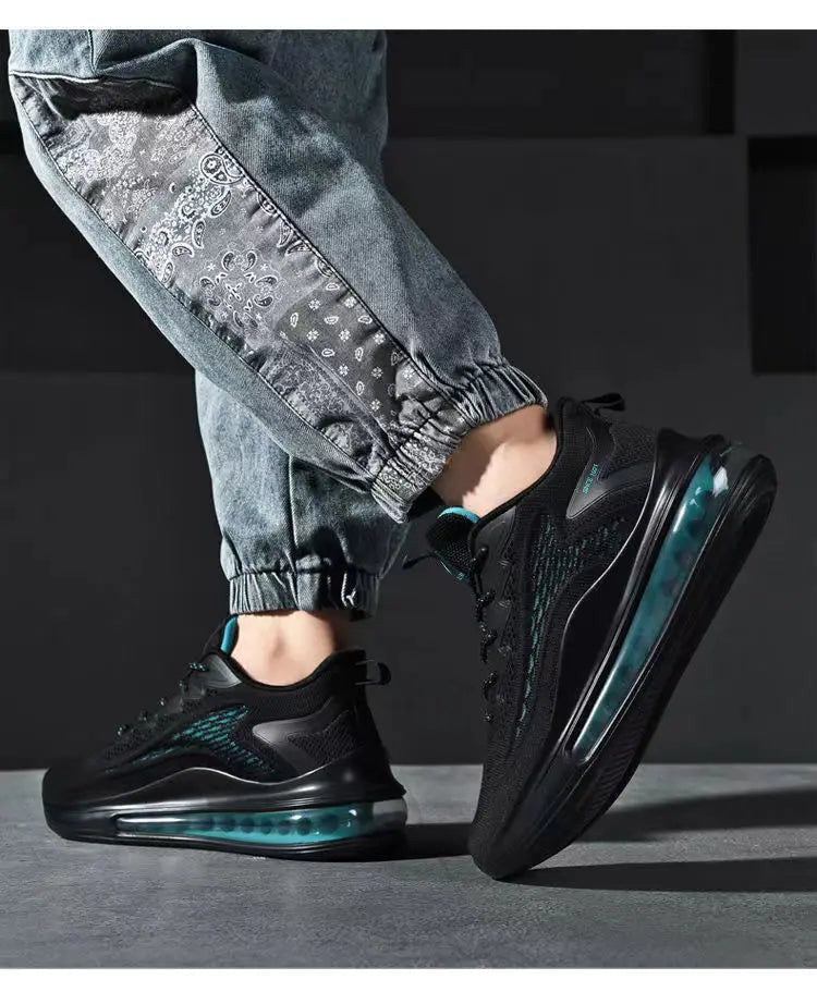 Men's Running Shoes Spring 2026 New Style Shock Absorption Air Cushion Sports Shoes Korean Version Heightening Fashion Casual...