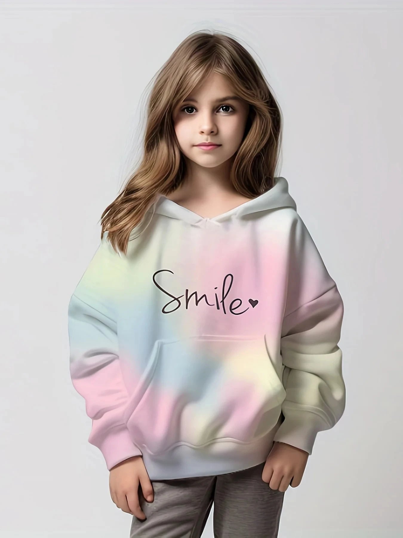 Kids Clothes Girl Hoodies Long Sleeve 3D Cartoon Print Children Spring Fall Clothes Tops Outdoor Casual Polyester Girl Clothing