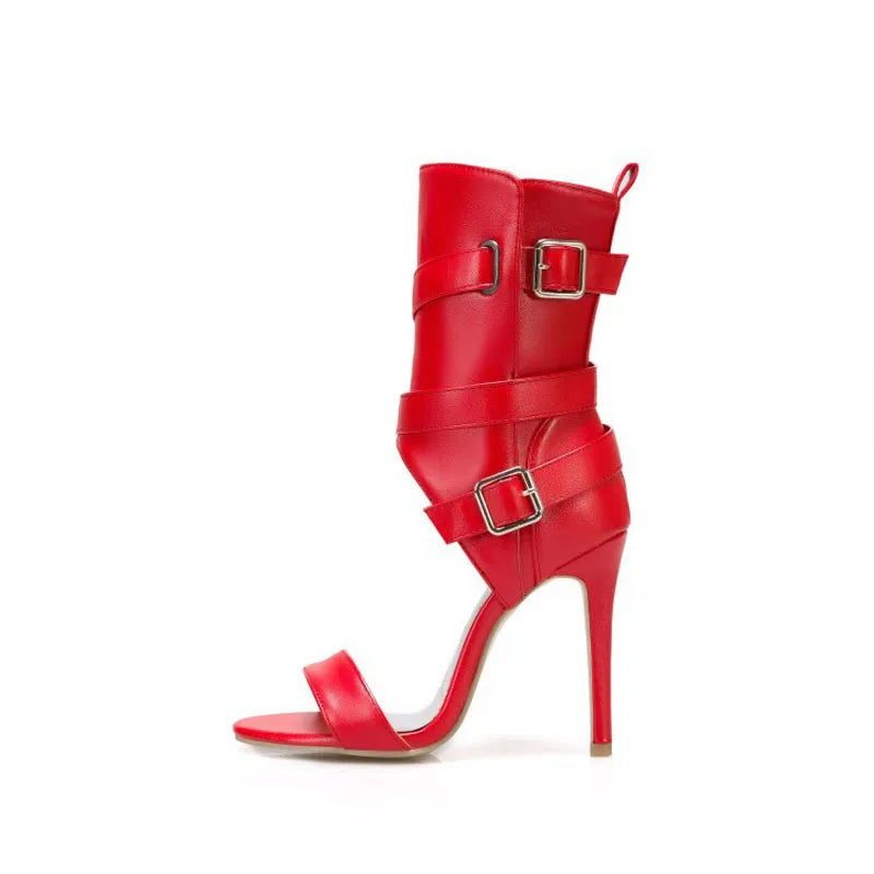 High Heels Sandals for Women Summer New 2025 High Top Women's Shoes Roman Ankle Boots Female Pumps Sandalias Mujer WSH5315