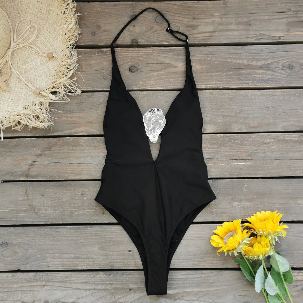 Sexy Deep V Neck Swimsuit With Skirt Women 2 Pcs Suits 2025  High Leg Backless Swimwear Fashion Female Holiday Beachwear Outfits