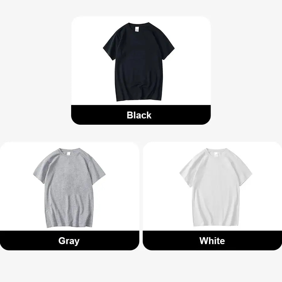 Summer Casual Men's T-Shirt Solid Color Soft and Loose Round Neck Top for Men Loose Soft Cool Cotton Male Short Sleeve Tees