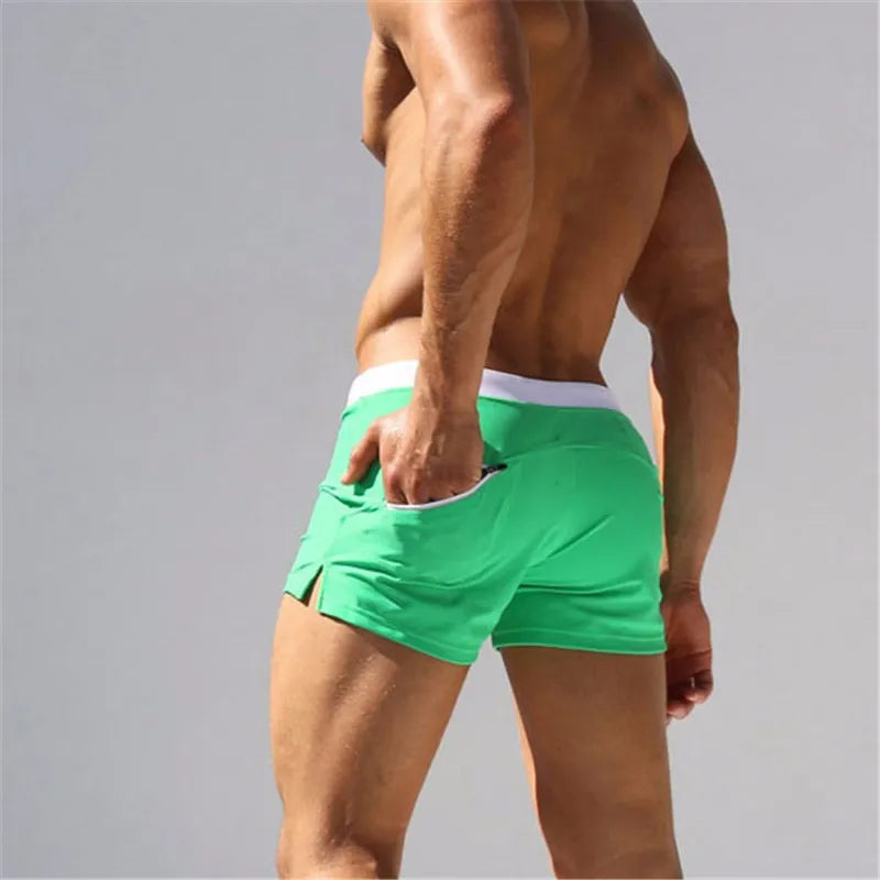 New Swimwear Men Sexy Swimming Trunks Sunga Hot Swimsuit Mens Swim Briefs Beach Shorts Mayo De Praia Homens Maillot De Bain