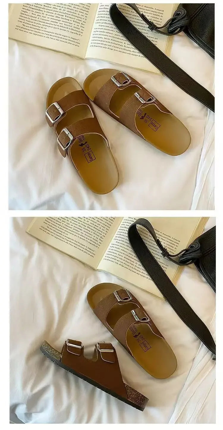 Fashionable modern men's and women's sandals are comfortable and versatile for summer, beach, and outdoor use
