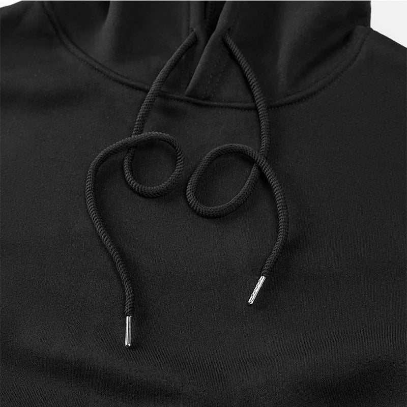 2026 Men's wide Hood Sweatshirt European and American men's and men Sweatshirt Solid Harajuku Long Sleeve Female Loose male Coat BAZAARHUBO