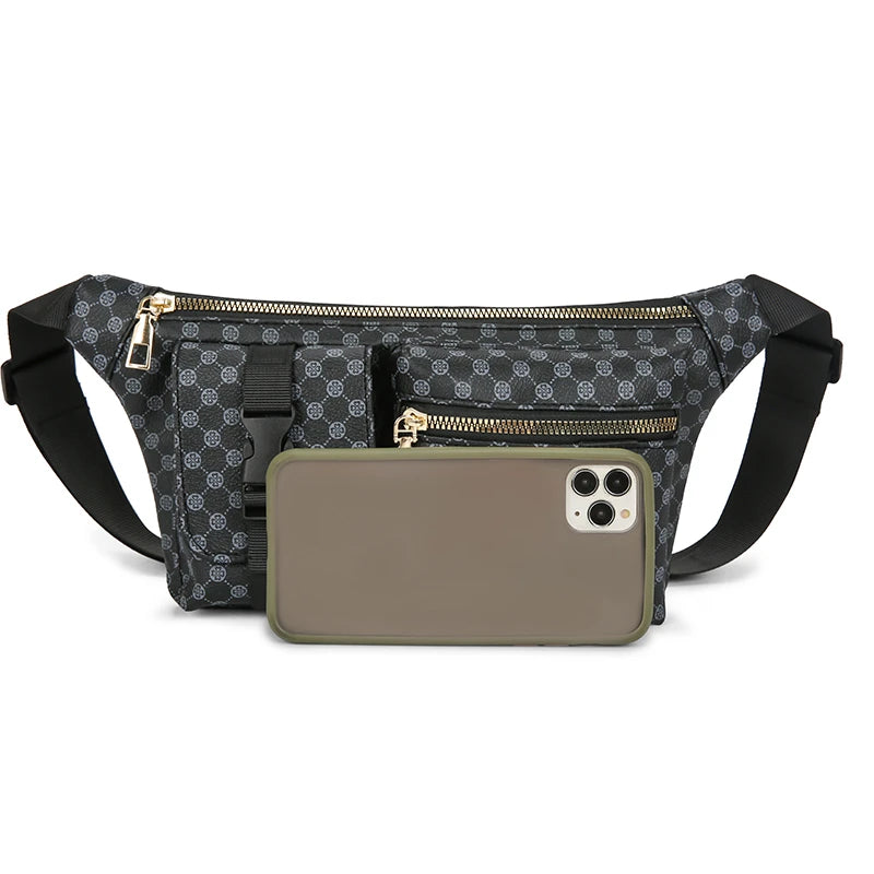 Men's Multi Functional Waist Bag Lightweight Sports Cycling Fanny Pack Small Shoulder Bags for Man Belt Pouch Chest Bags Male