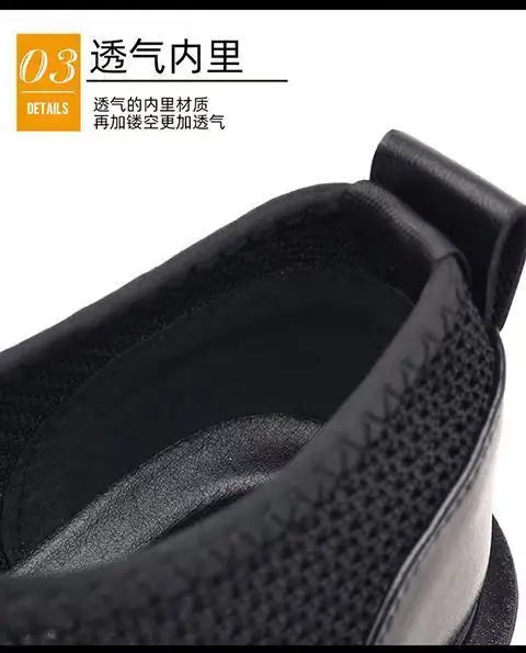 New Men's Summer Fashionable Large Casual Leather Shoes Breathable Mesh UK Versatile Business Simple Design