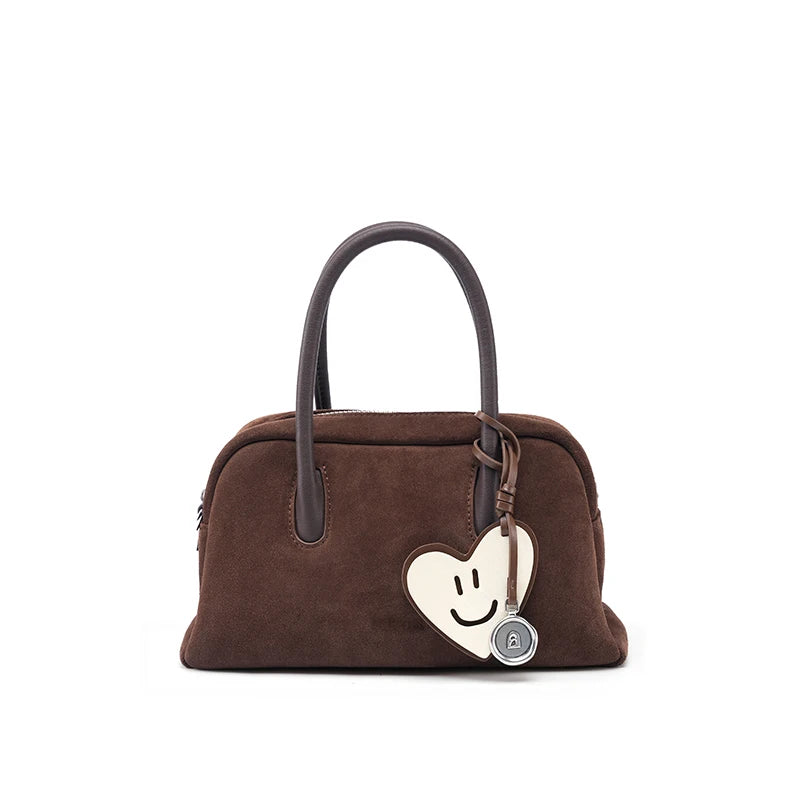LA FESTIN Original Handbags New Suede Bag Commuter Women's Bag Luxury Shoulder Crossbody Bag Boston Bag Handheld Bag